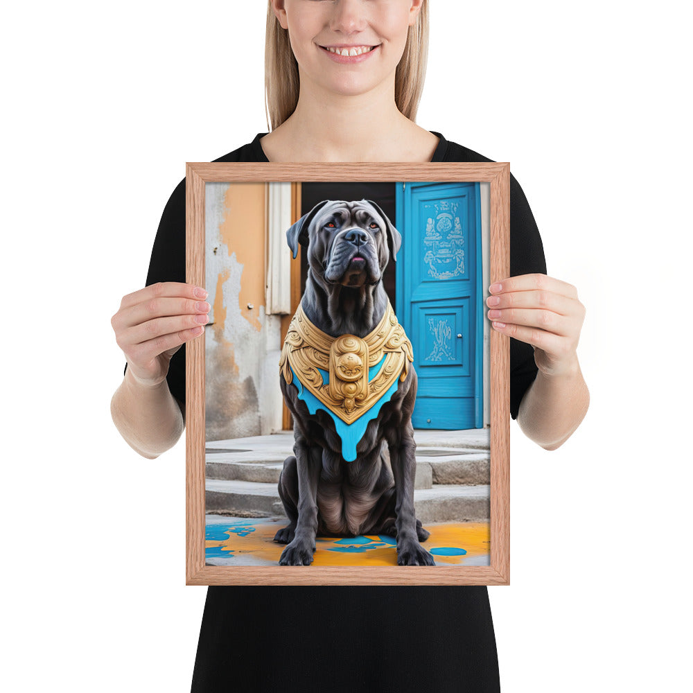 Framed photo paper poster-Cane Corso V2