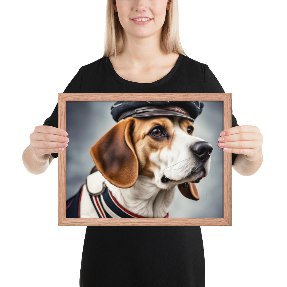 Beagle- Framed photo paper poster v4