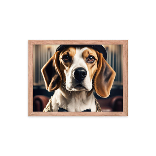 Beagle- Framed photo paper poster