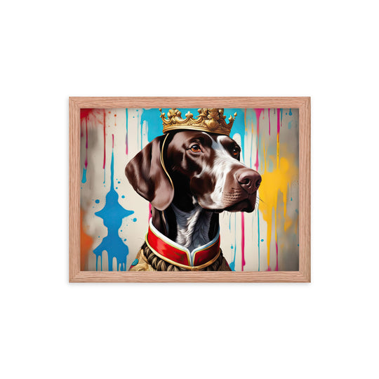 German Shorthaired Pointer- Framed photo paper poster