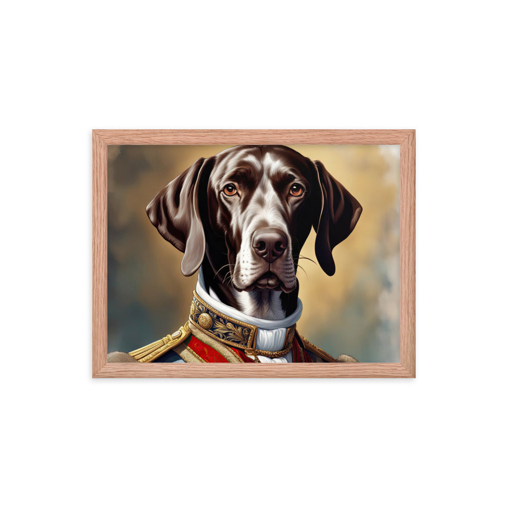 German Shorthaired Pointer- Framed photo paper poster v4