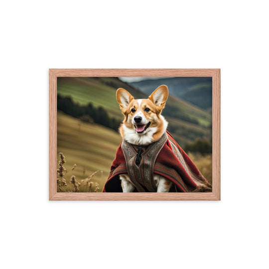 Pembroke Welsh Corgi- Framed photo paper poster v4