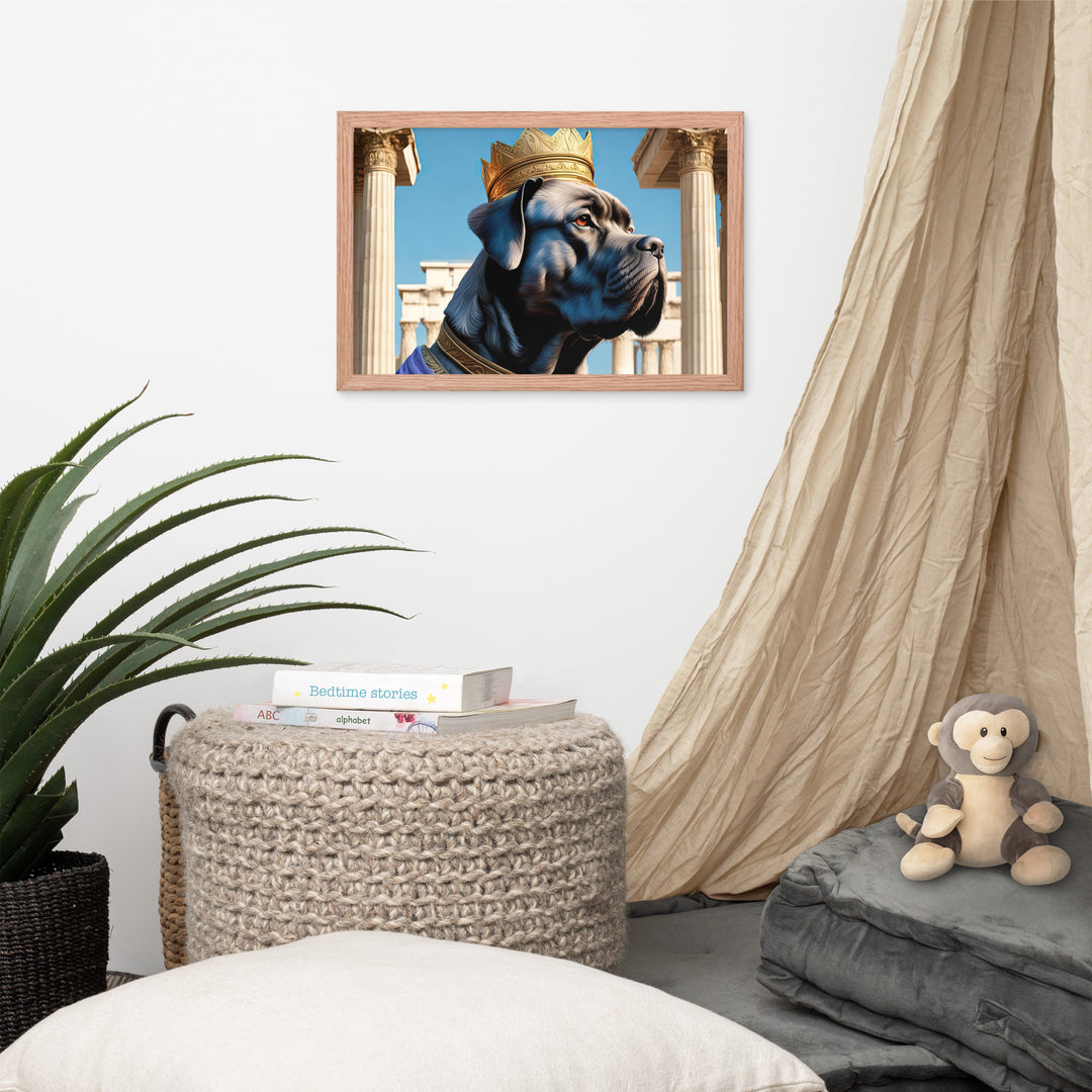 Framed photo paper poster-Cane Corso