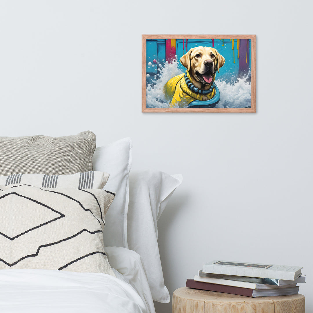 Framed photo paper poster-Labrador Retriever