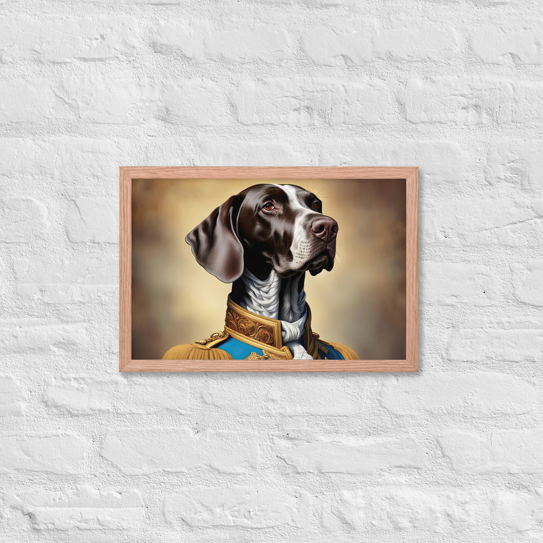 German Shorthaired Pointer- Framed photo paper poster v2