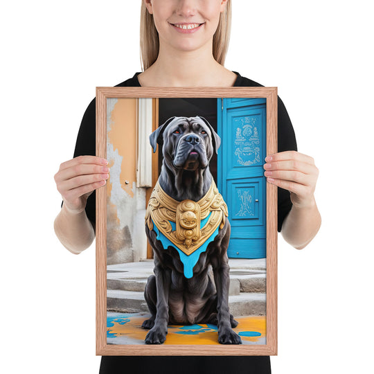 Framed photo paper poster-Cane Corso V2