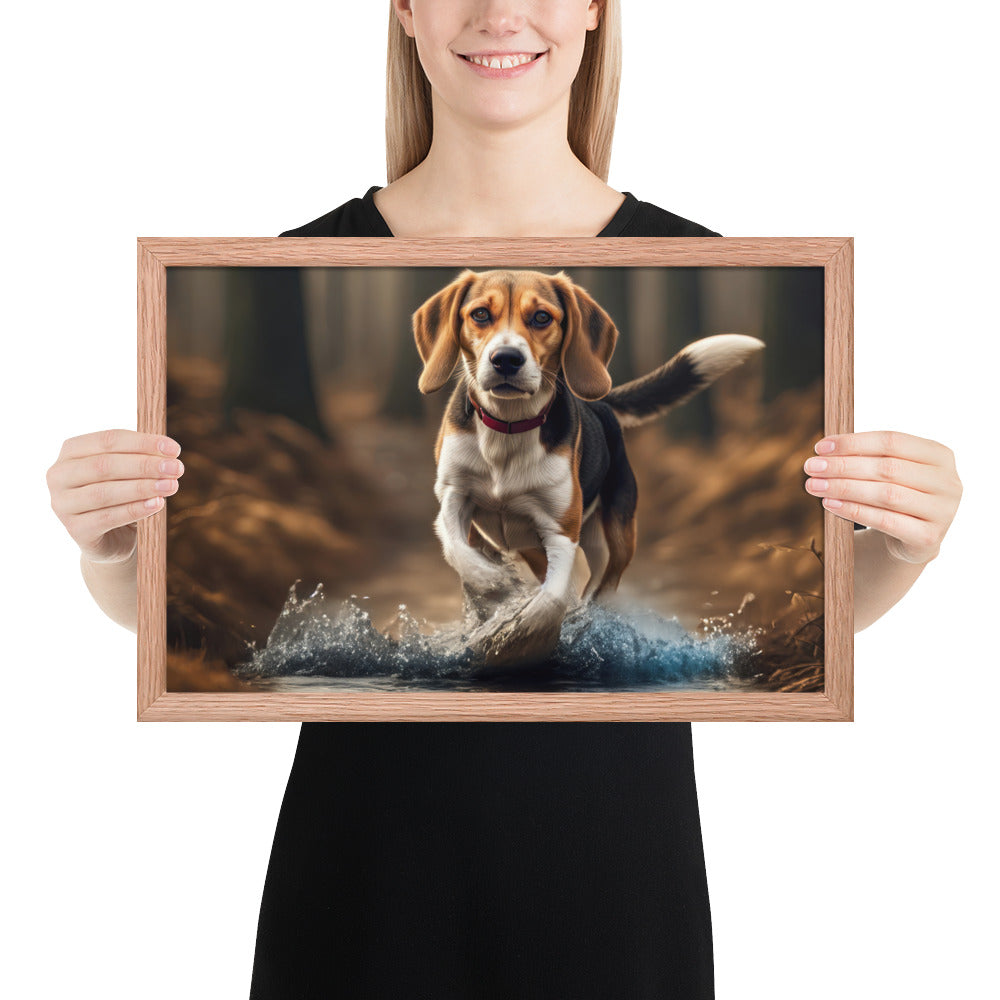 Beagle- Framed photo paper poster v3