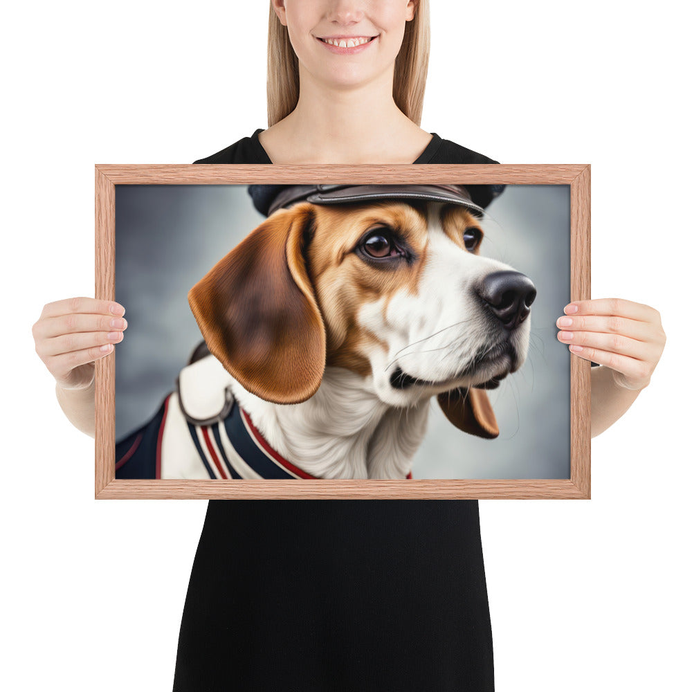 Beagle- Framed photo paper poster v4