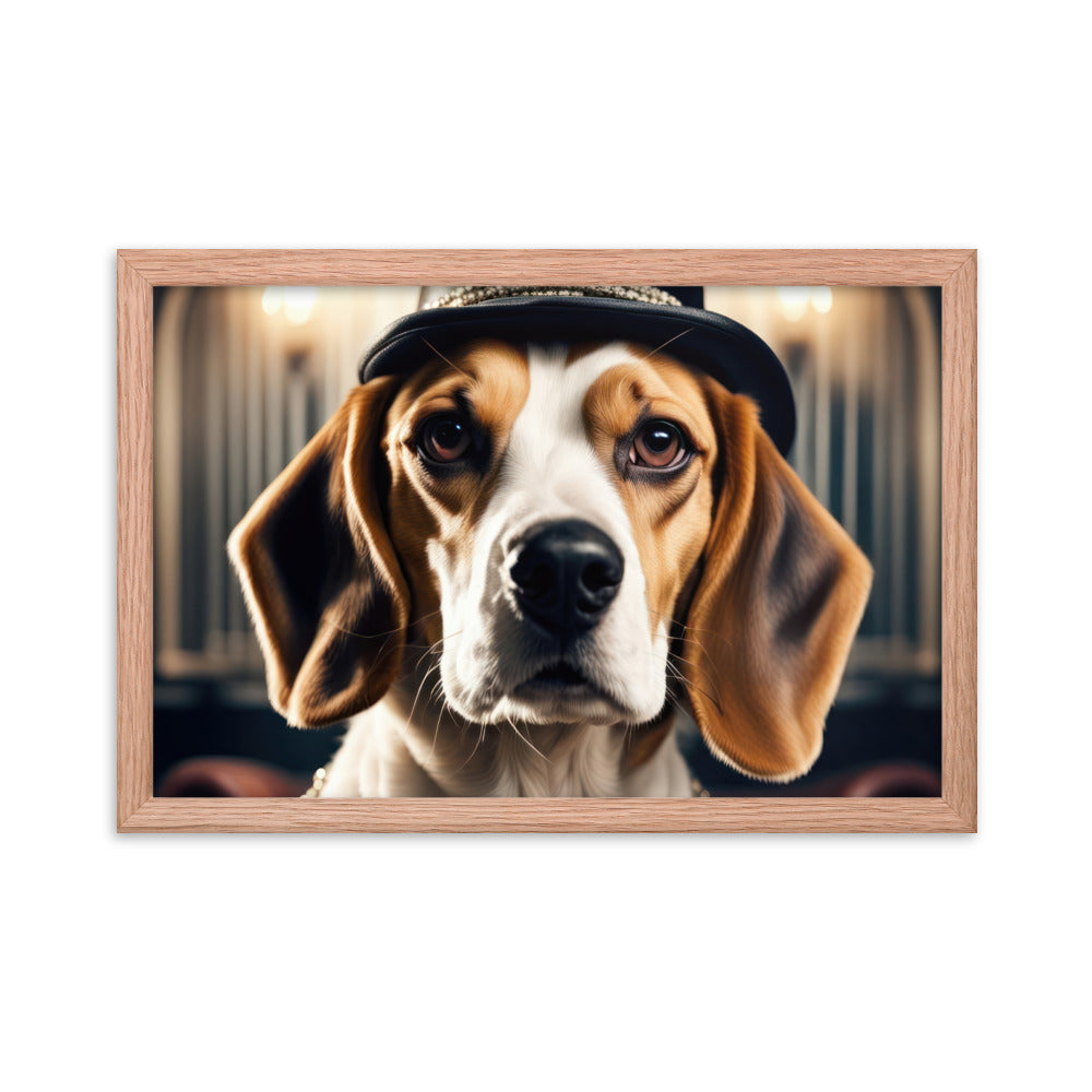 Beagle- Framed photo paper poster