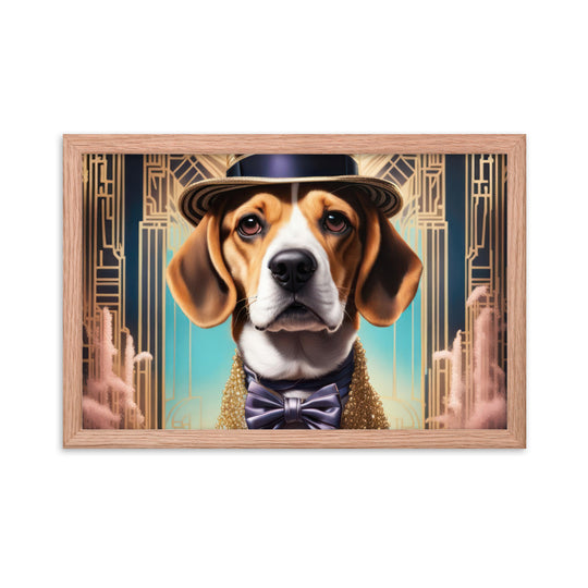 Beagle- Framed photo paper poster v2