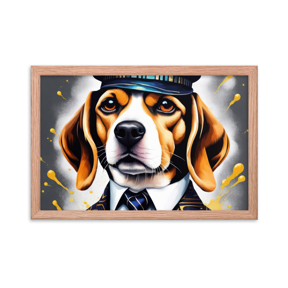 Beagle- Framed photo paper poster v5