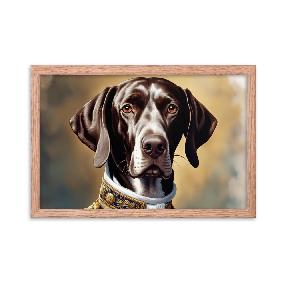 German Shorthaired Pointer- Framed photo paper poster v4