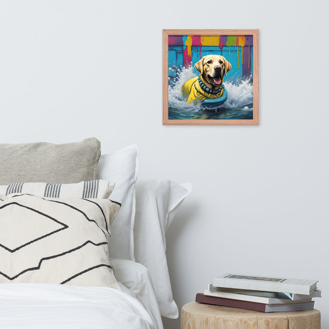 Framed photo paper poster-Labrador Retriever