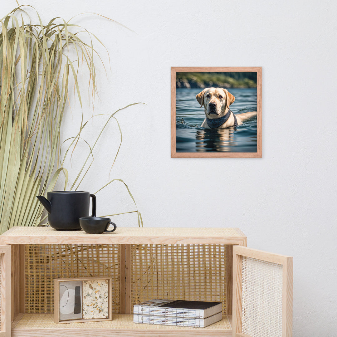 Framed photo paper poster-Labrador Retriever V3