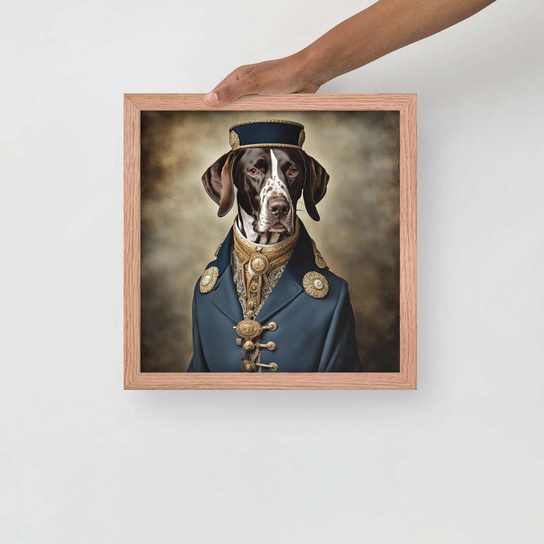 German Shorthaired Pointer- Framed photo paper poster v3