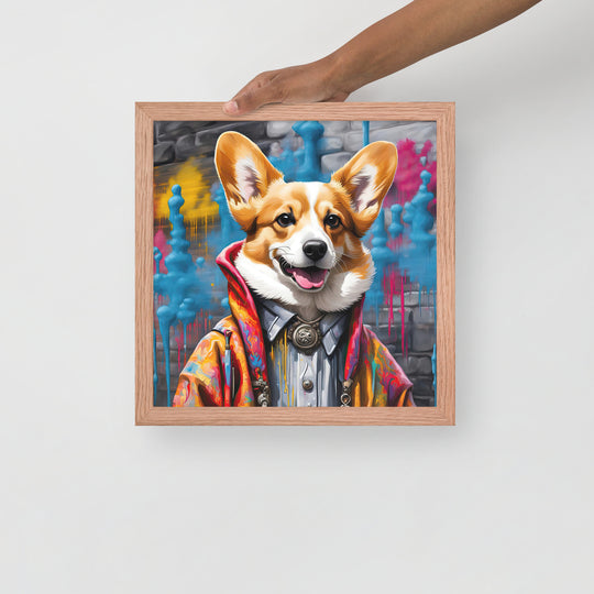 Pembroke Welsh Corgi- Framed photo paper poster v5