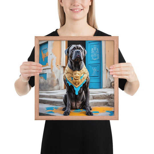 Framed photo paper poster-Cane Corso V2