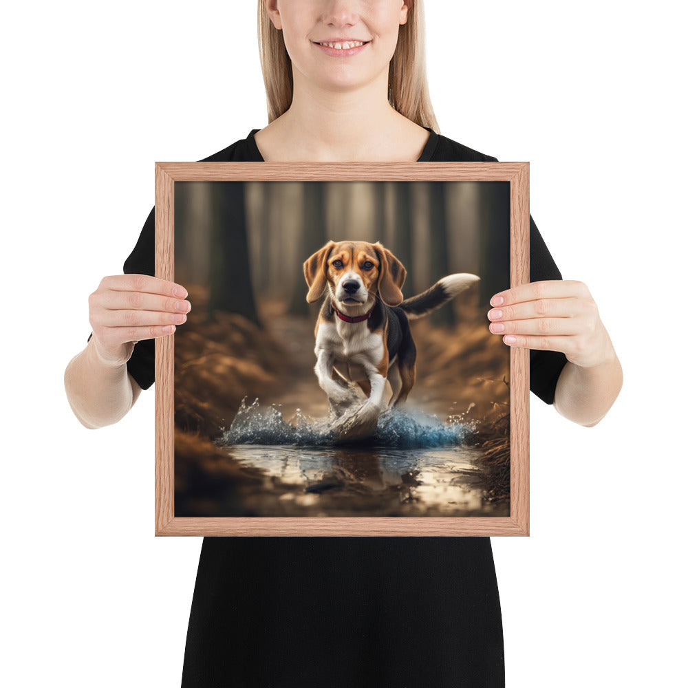 Beagle- Framed photo paper poster v3