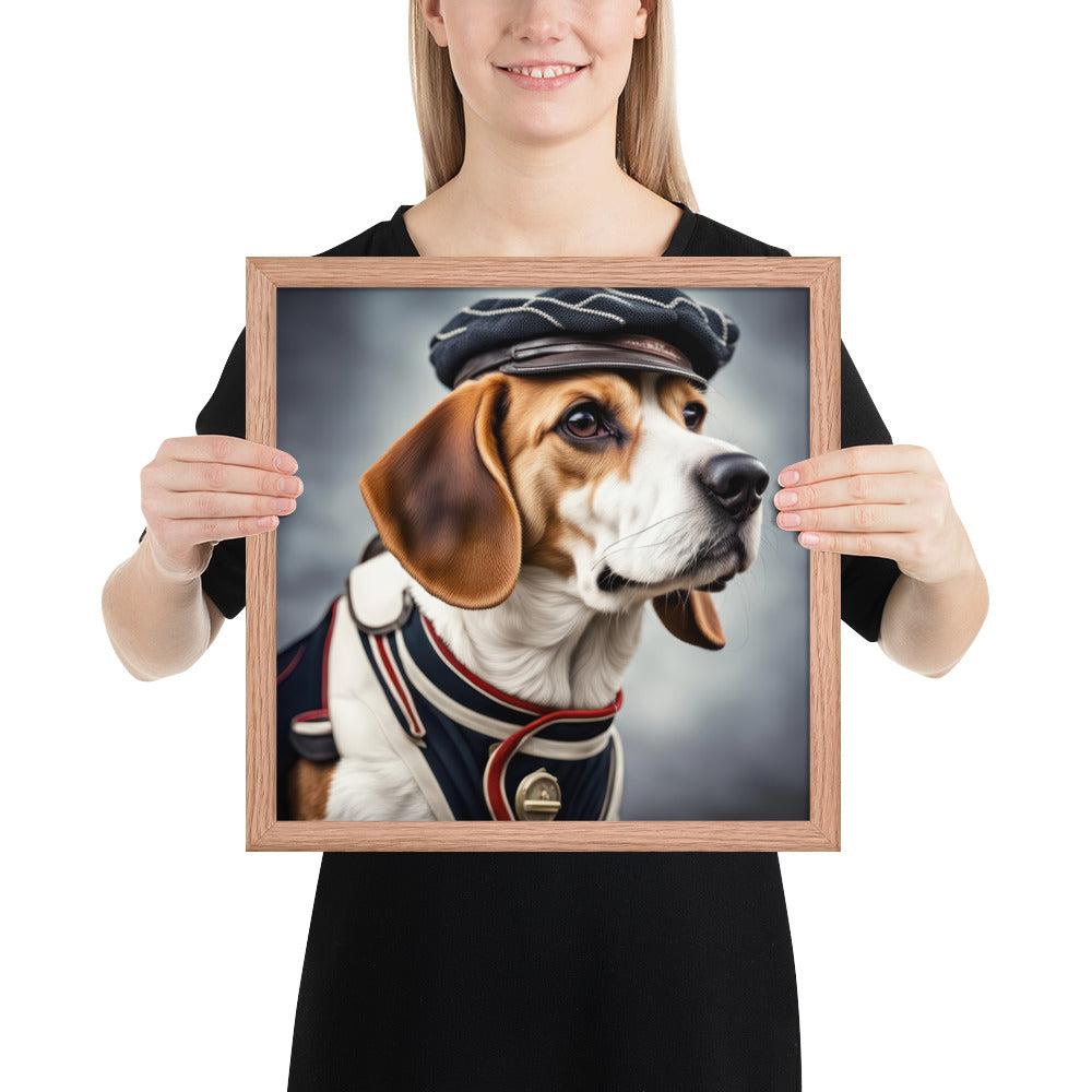 Beagle- Framed photo paper poster v4