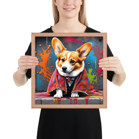 Pembroke Welsh Corgi- Framed photo paper poster v3