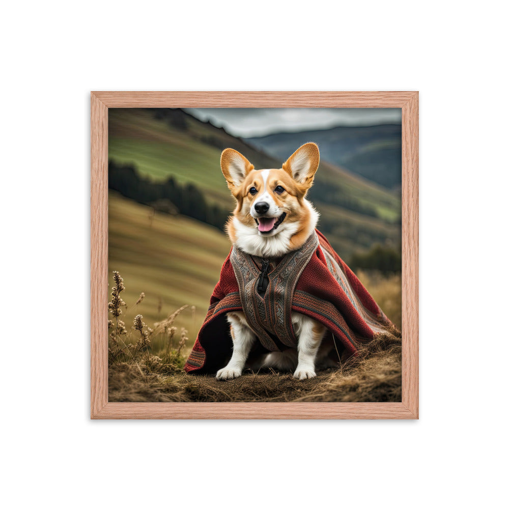 Pembroke Welsh Corgi- Framed photo paper poster v4