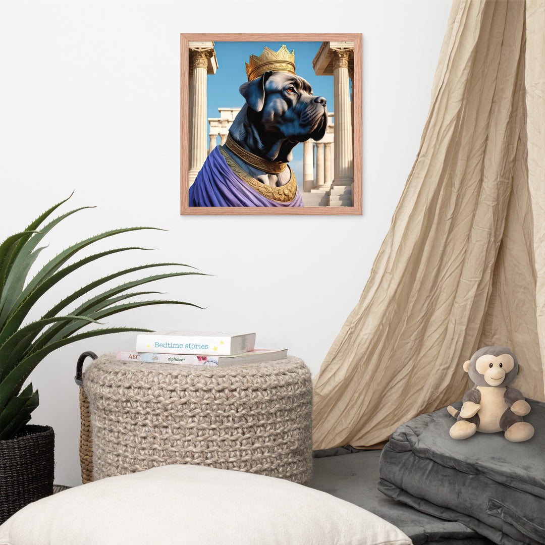 Framed photo paper poster-Cane Corso