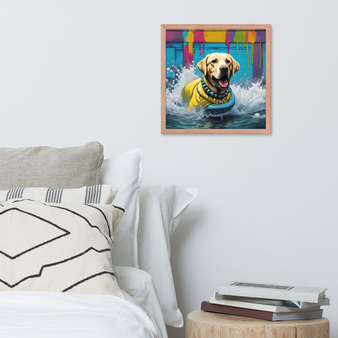 Framed photo paper poster-Labrador Retriever