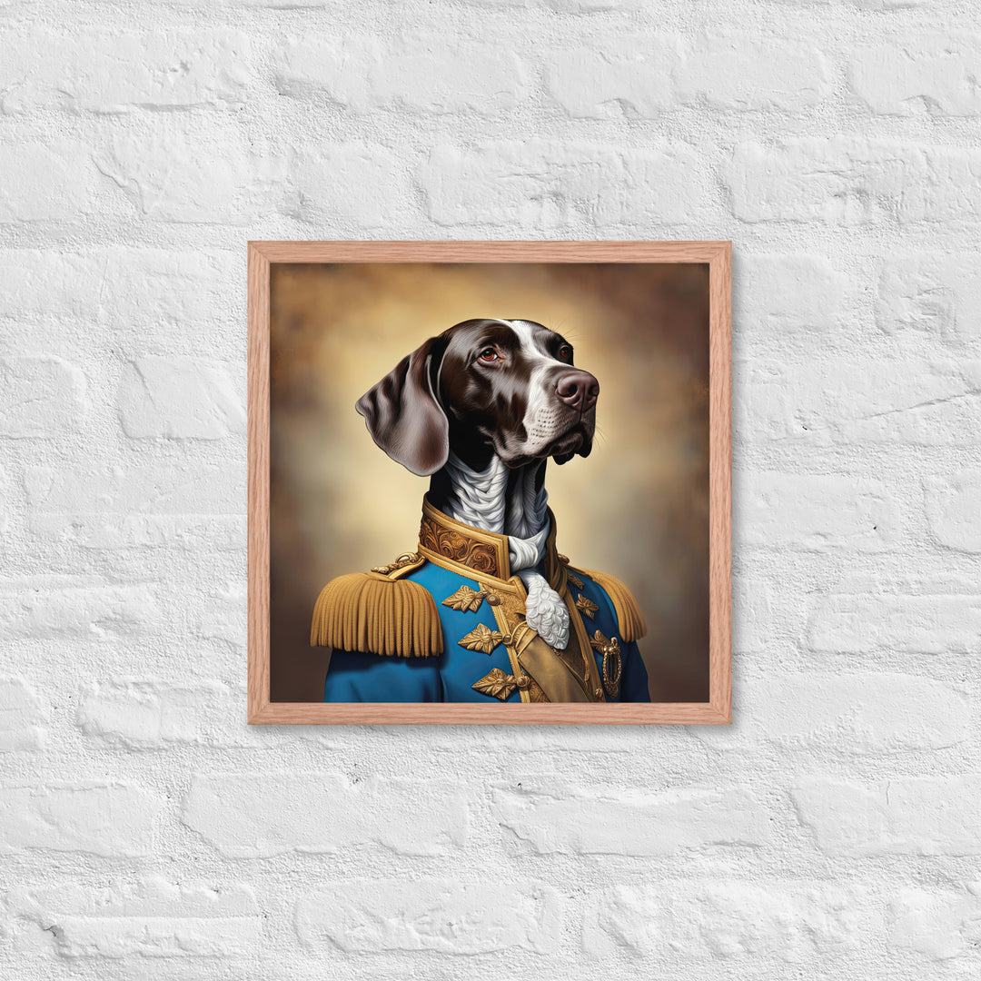 German Shorthaired Pointer- Framed photo paper poster v2