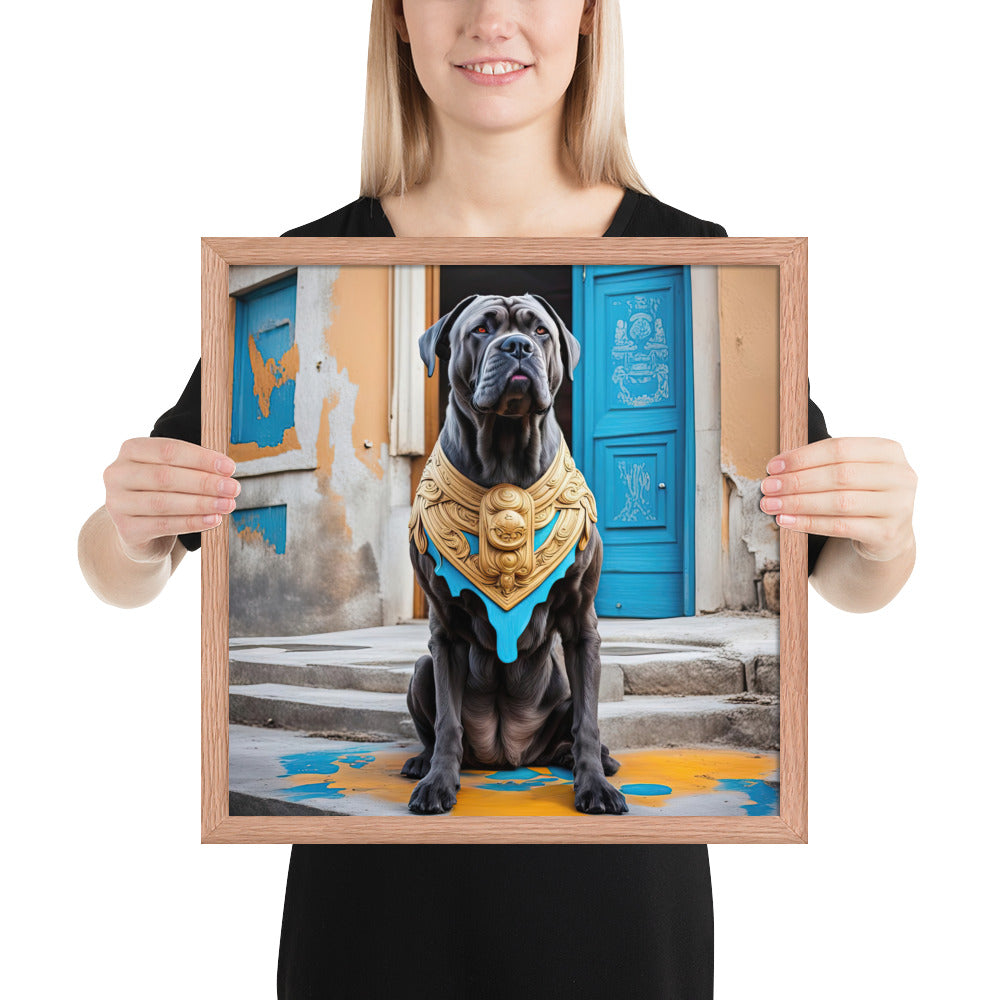 Framed photo paper poster-Cane Corso V2