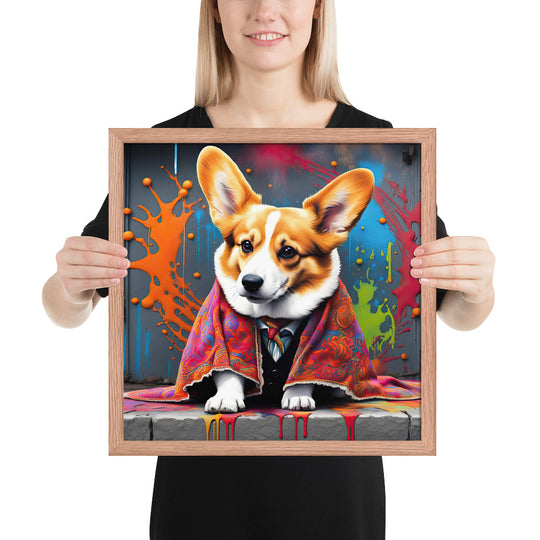Pembroke Welsh Corgi- Framed photo paper poster v3