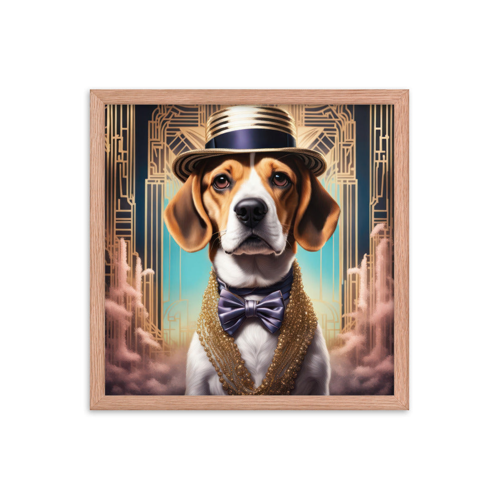 Beagle- Framed photo paper poster v2