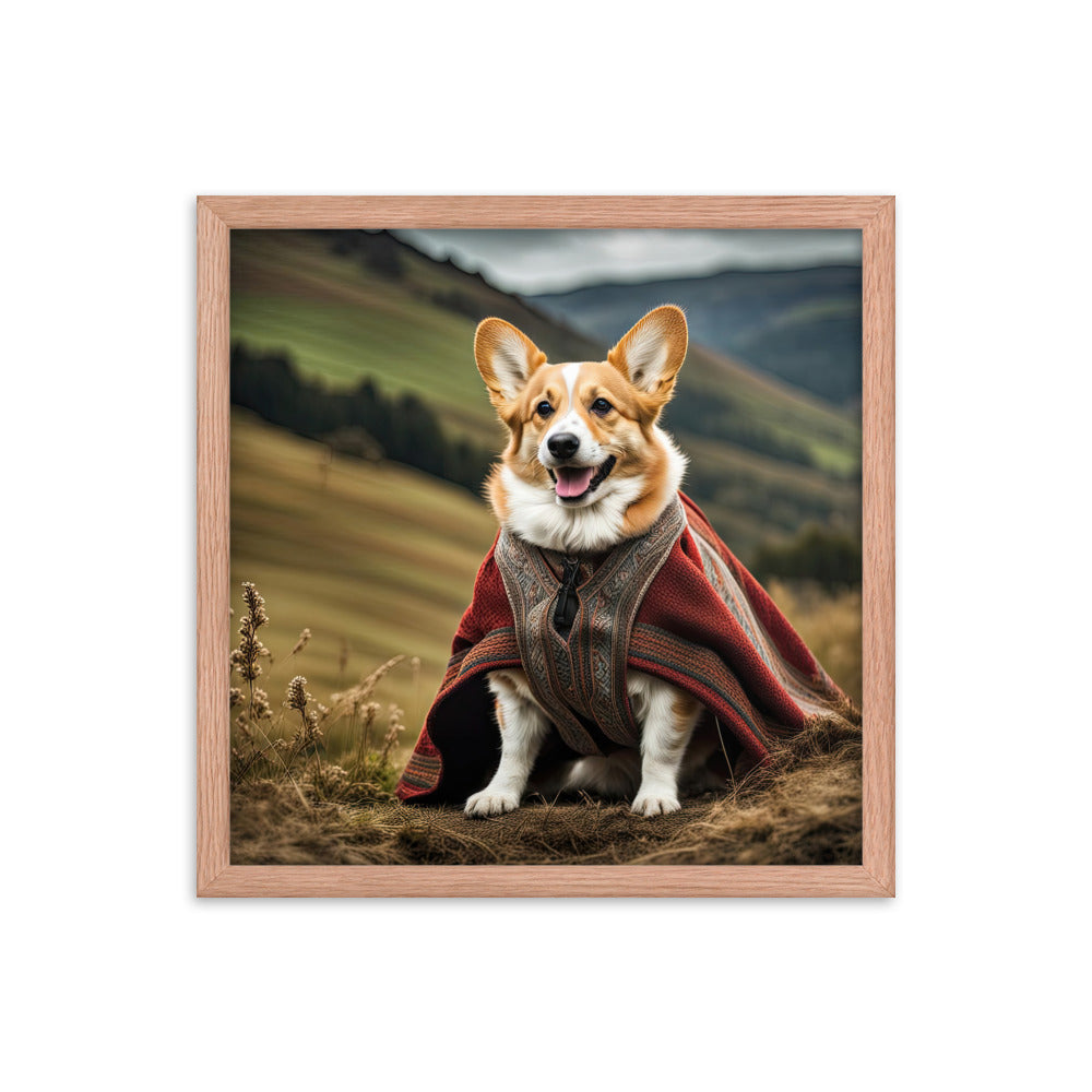 Pembroke Welsh Corgi- Framed photo paper poster v4