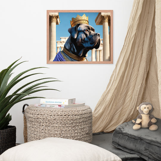 Framed photo paper poster-Cane Corso