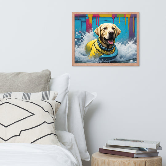 Framed photo paper poster-Labrador Retriever