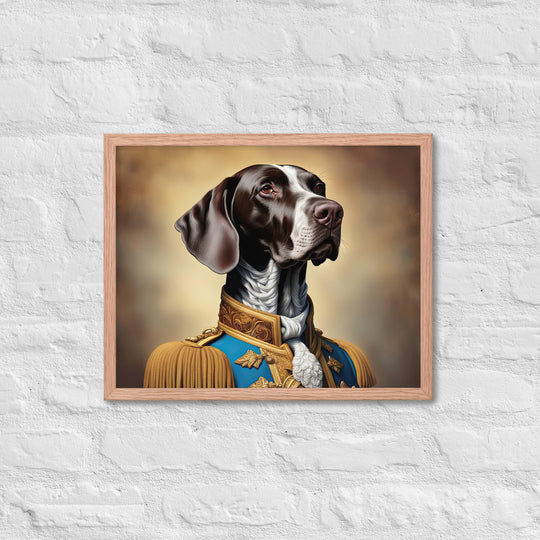 German Shorthaired Pointer- Framed photo paper poster v2