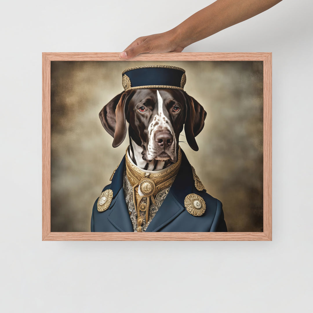 German Shorthaired Pointer- Framed photo paper poster v3