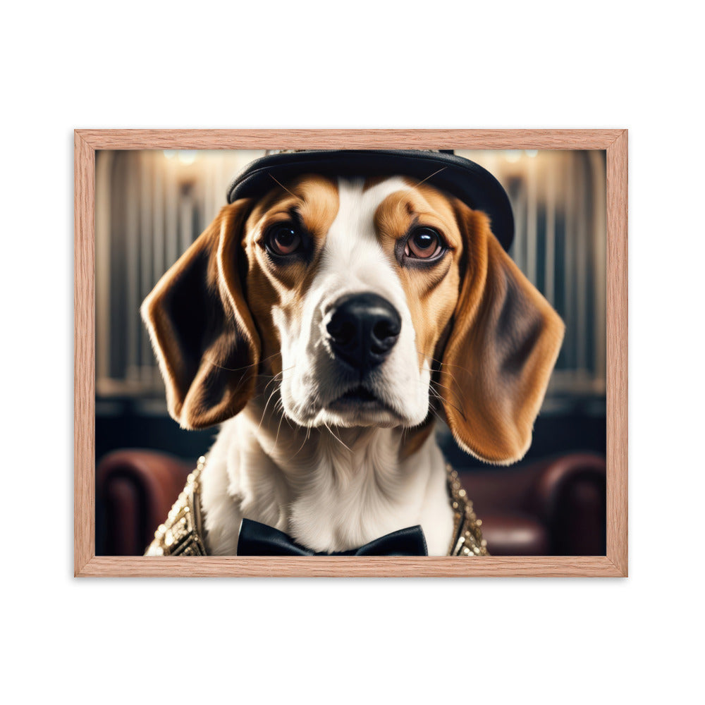 Beagle- Framed photo paper poster