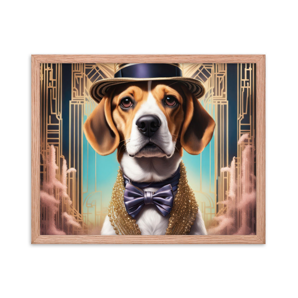 Beagle- Framed photo paper poster v2