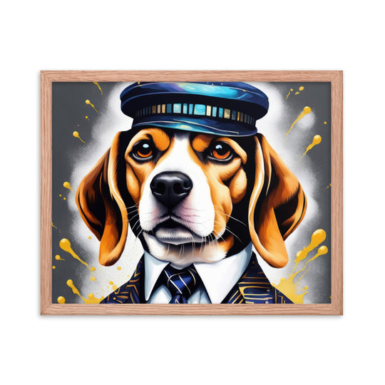 Beagle- Framed photo paper poster v5