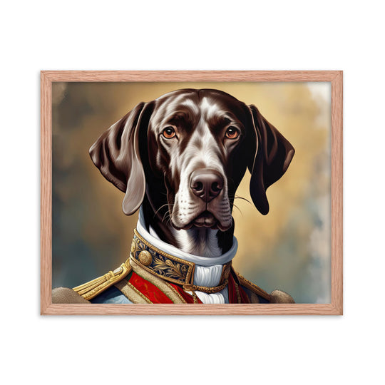 German Shorthaired Pointer- Framed photo paper poster v4