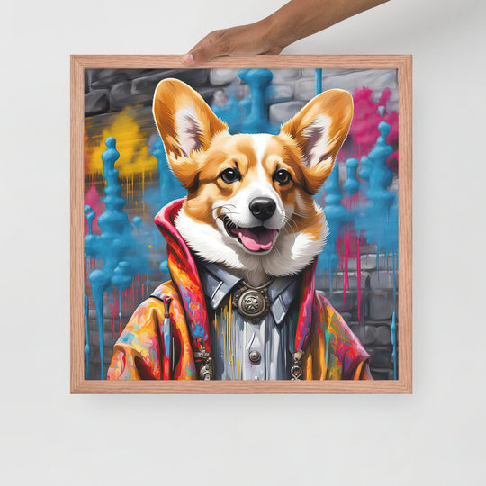 Pembroke Welsh Corgi- Framed photo paper poster v5