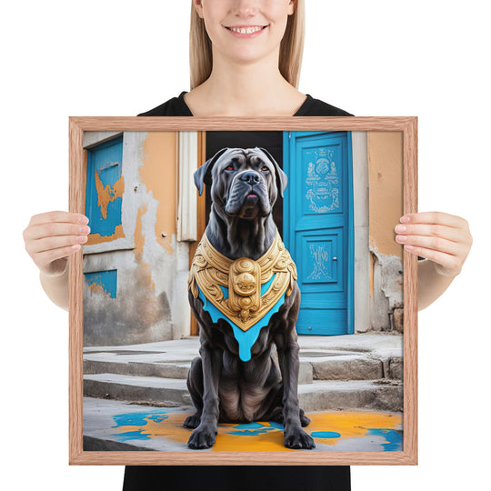 Framed photo paper poster-Cane Corso V2