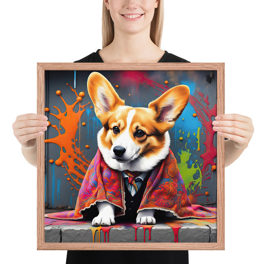 Pembroke Welsh Corgi- Framed photo paper poster v3