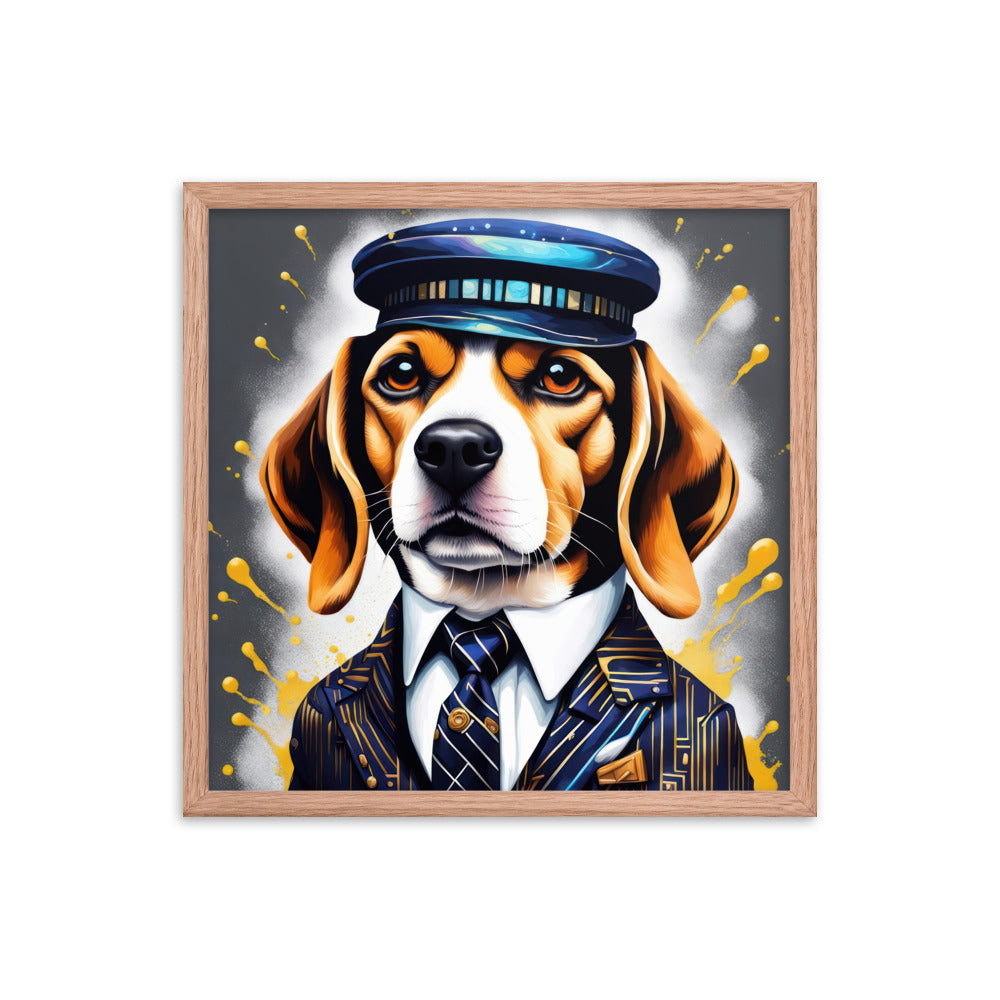 Beagle- Framed photo paper poster v5