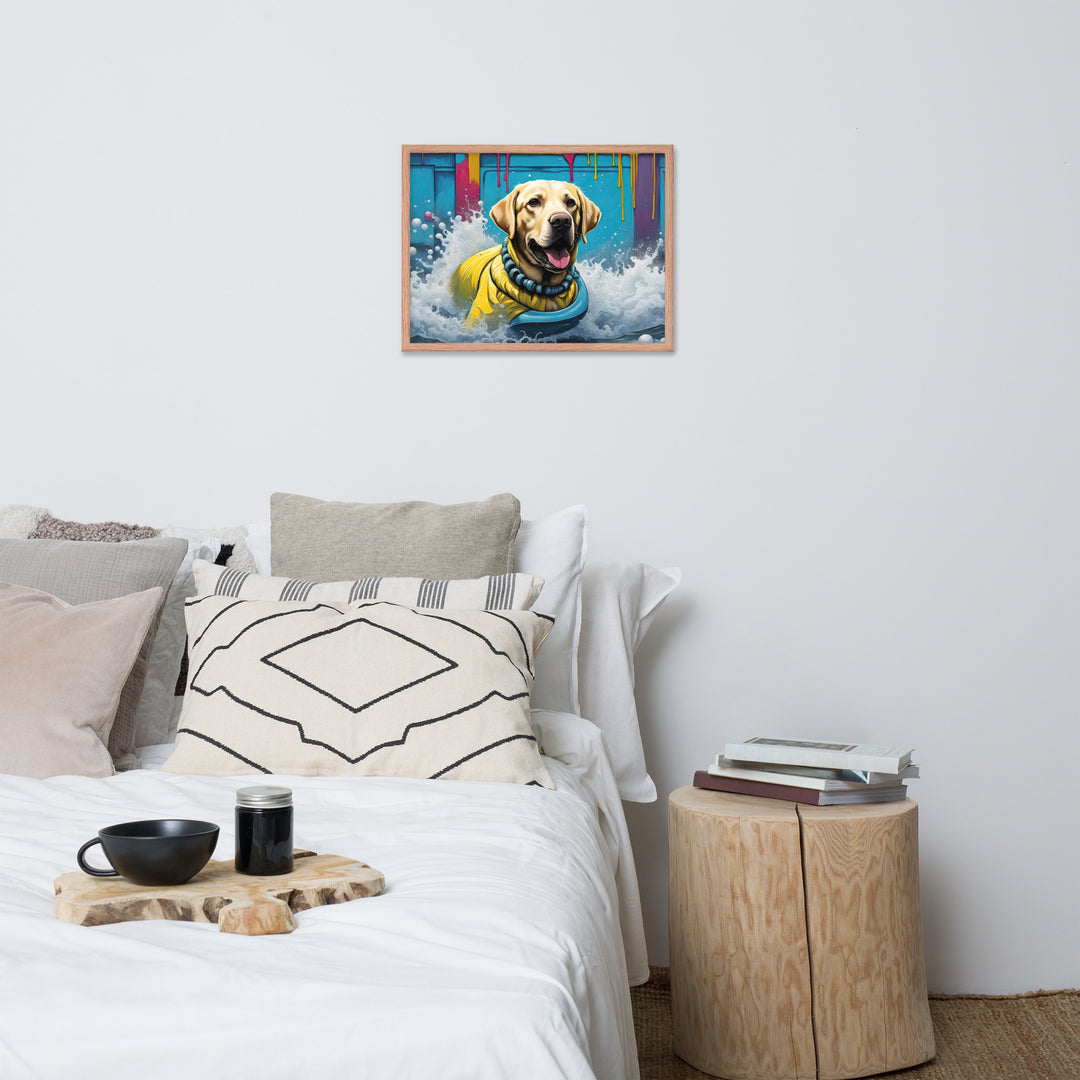 Framed photo paper poster-Labrador Retriever