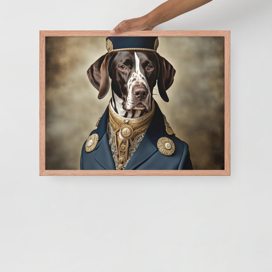 German Shorthaired Pointer- Framed photo paper poster v3