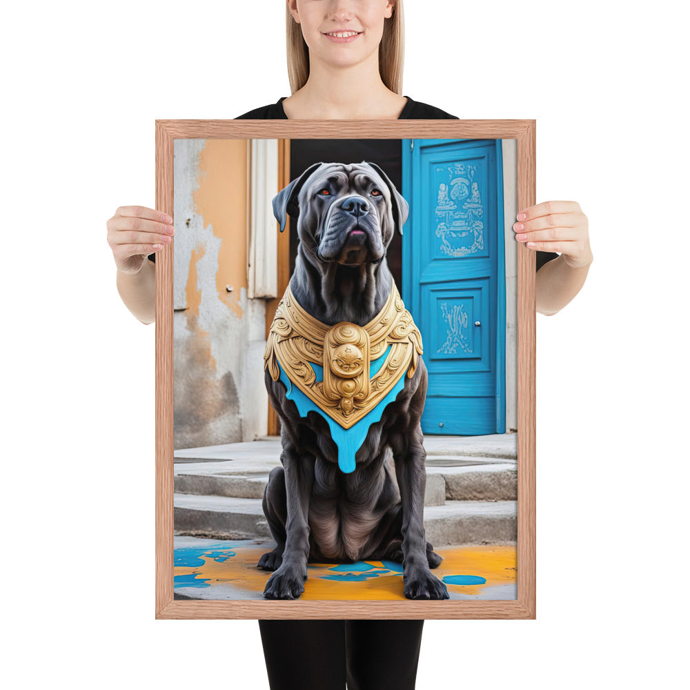 Framed photo paper poster-Cane Corso V2