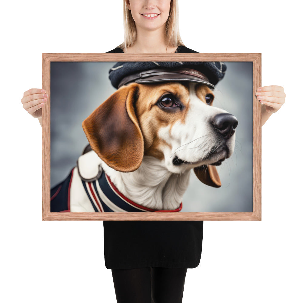 Beagle- Framed photo paper poster v4