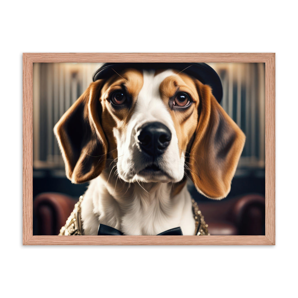 Beagle- Framed photo paper poster