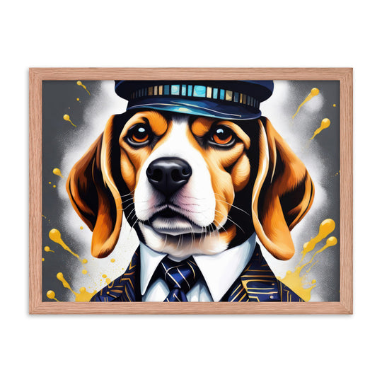 Beagle- Framed photo paper poster v5